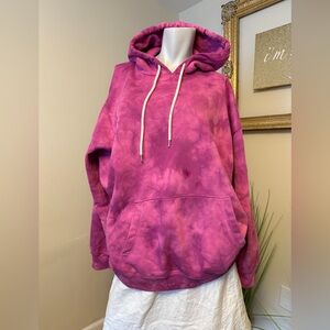 Men's Purple Tie-Dye Hoodie